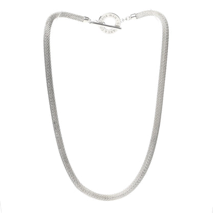Tiffany Sterling Silver Somerset Mesh Toggle Necklace 3 of 6