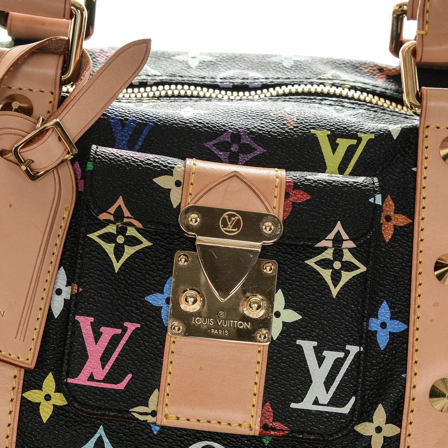 Monogram Multicolor Keepall 45 Black