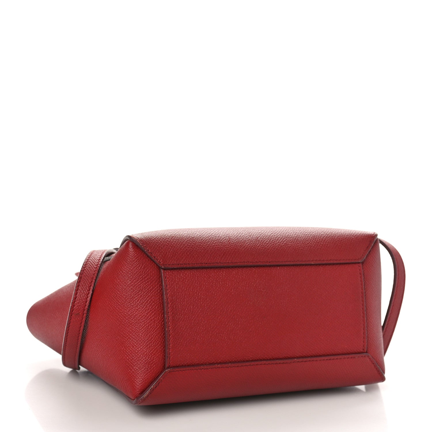 Celine Grained Calfskin Nano Belt Bag Ruby 4 of 15