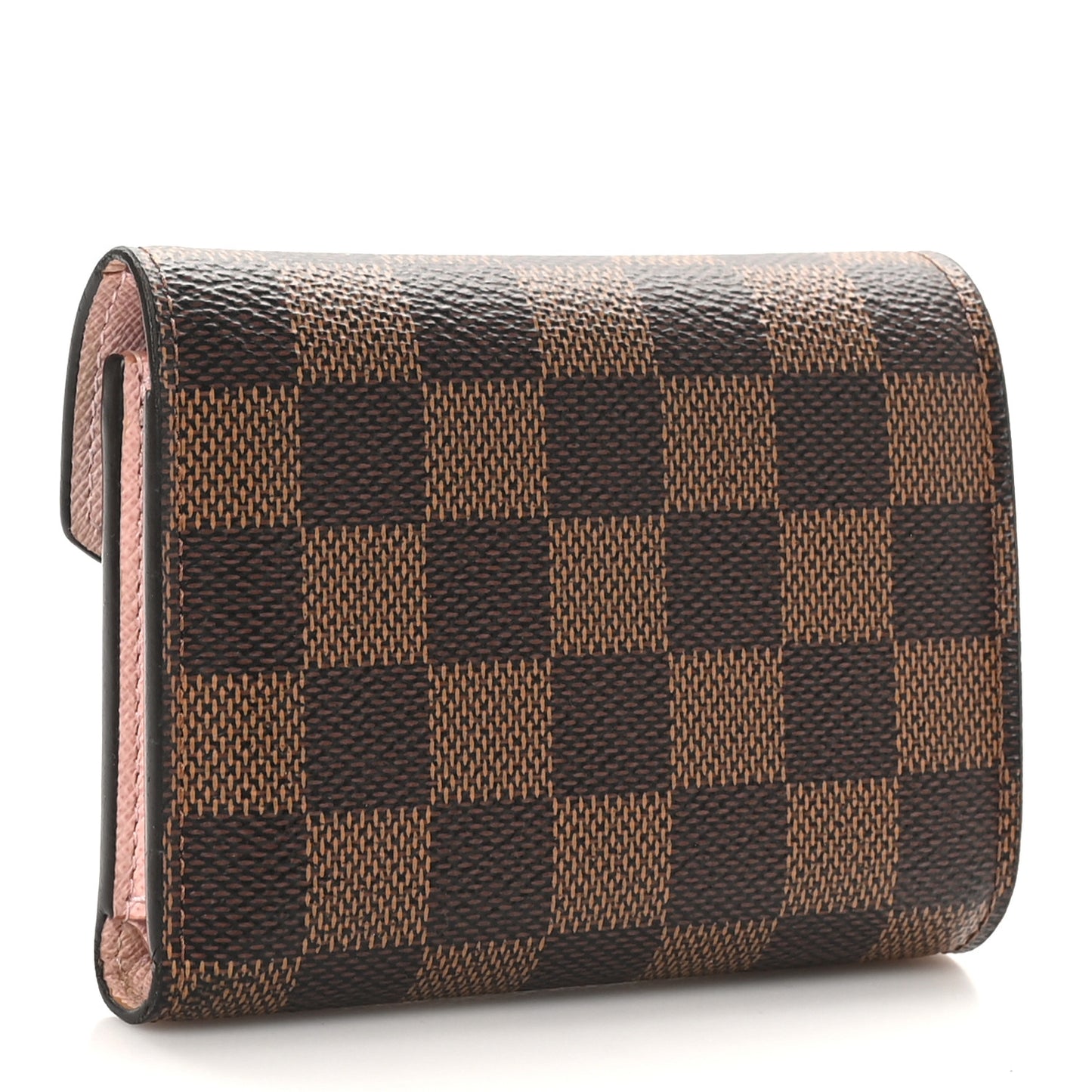 Damier Ebene Victorine Wallet Rose Ballerine