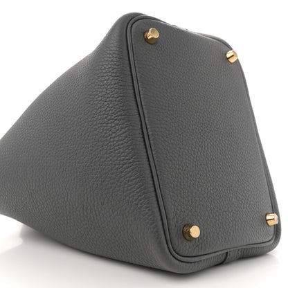 Hermes Taurillon Clemence Picotin Lock 18 PM Ardoise 9 of 11