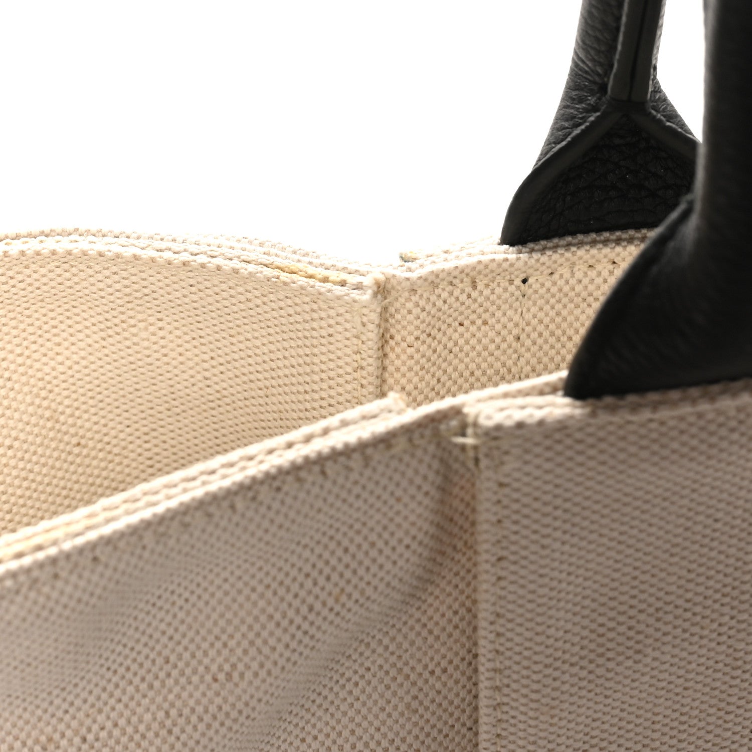 Bottega Veneta Canvas Maxi Intrecciato Large Arco Tote Beige Black 11 of 11