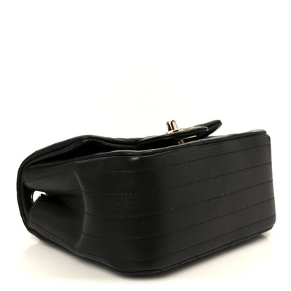 Chanel Lambskin Chevron Quilted Mini Square Flap Black 4 of 11
