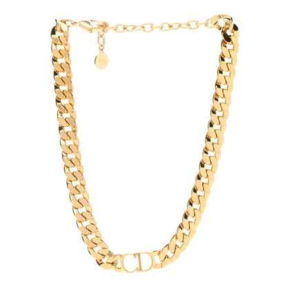 Christian Dior Metal Danseuse Etoile Chain Choker Necklace Gold 3 of 7