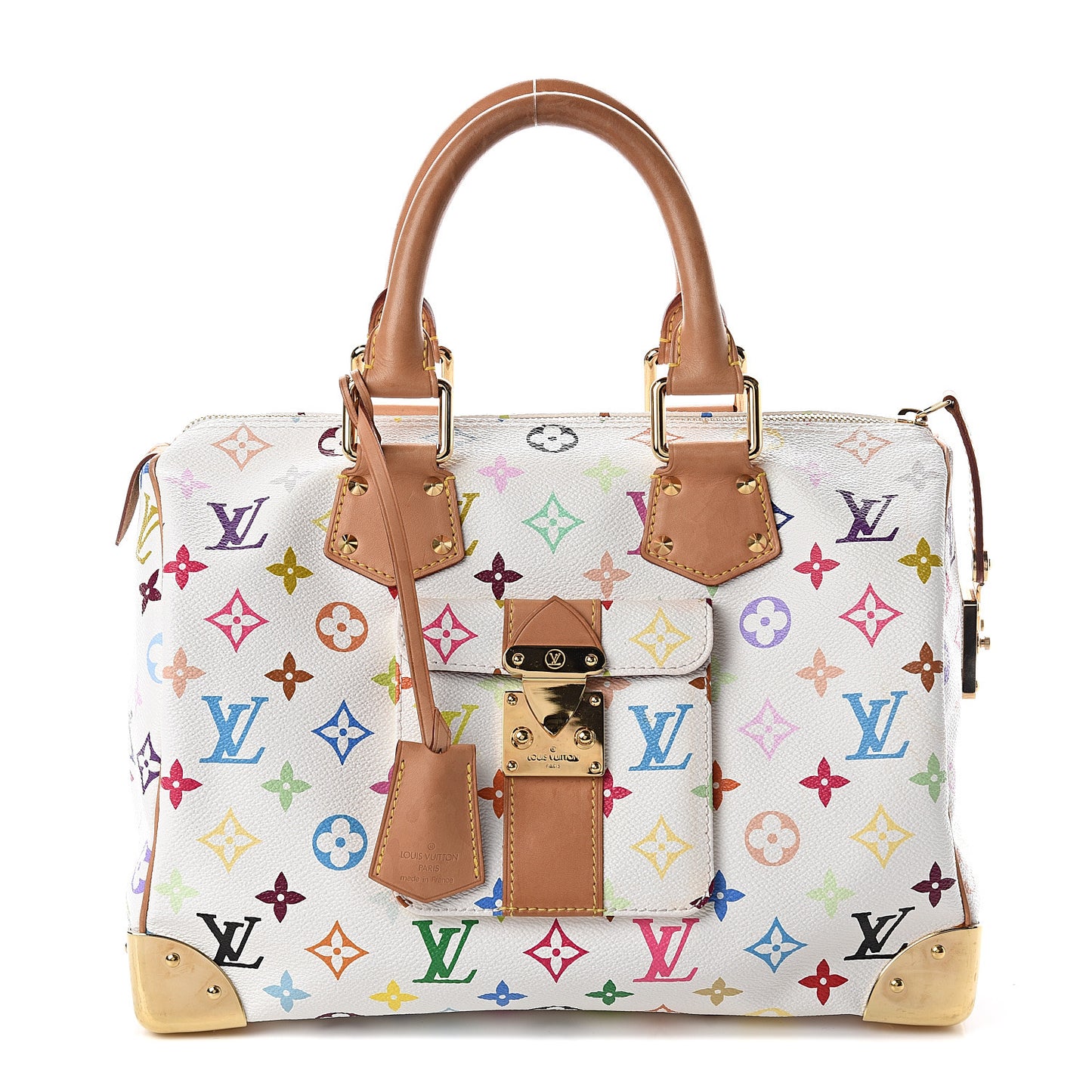 Monogram Multicolor Speedy 30 White