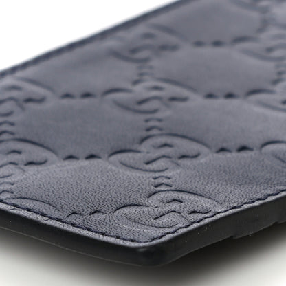 Gucci Guccissima Signature Coin Case Card Holder Blue 8 of 9