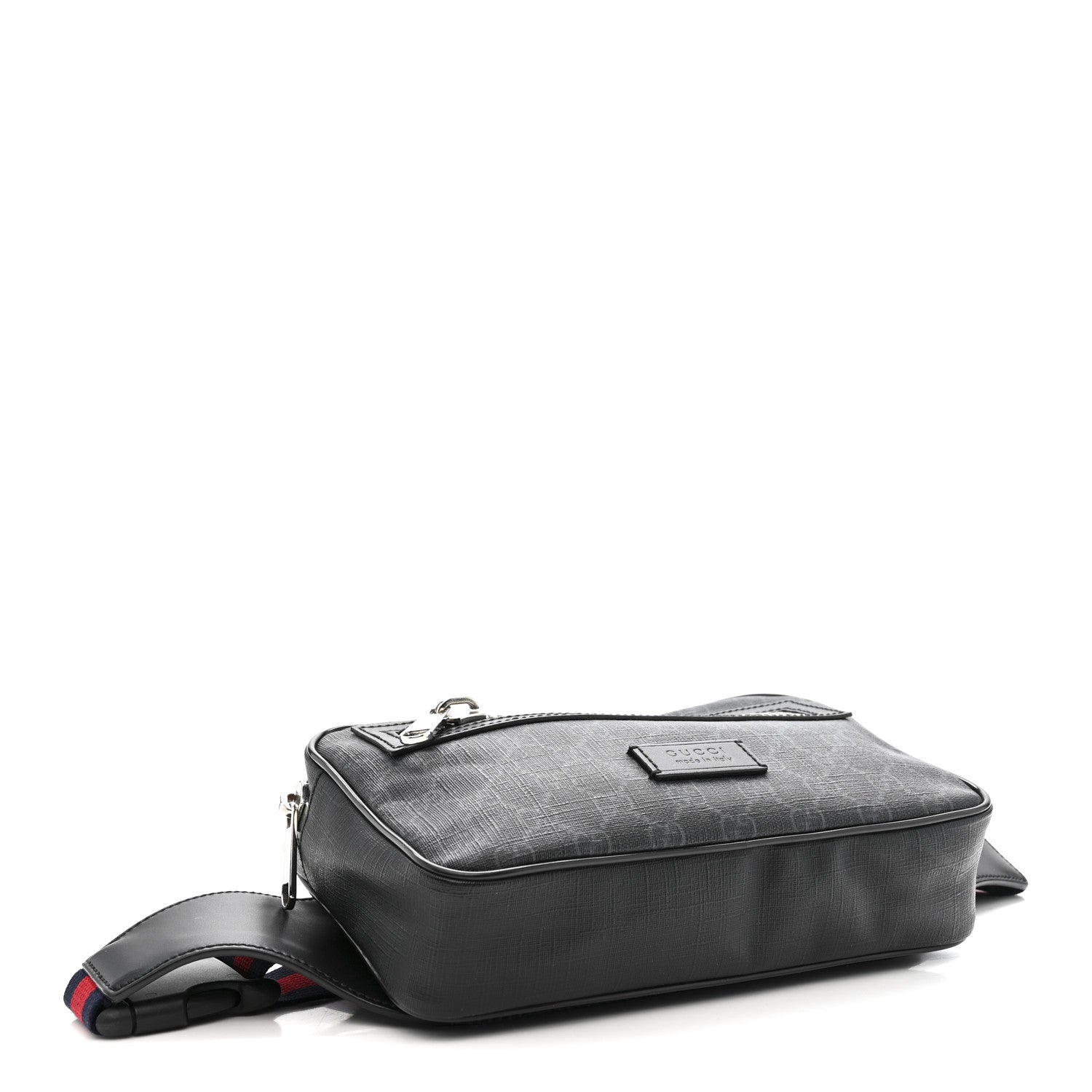 Gucci Soft GG Supreme Monogram Web Belt Bag Black Grey 4 of 10
