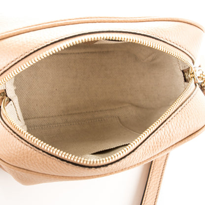 Gucci Pebbled Calfskin Small Soho Disco Bag Rose Beige 5 of 7