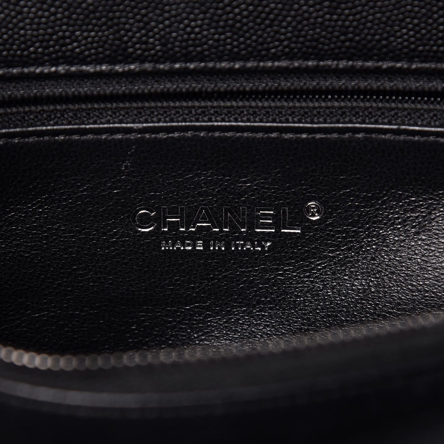Caviar Lizard Quilted Small Coco Handle Flap Black