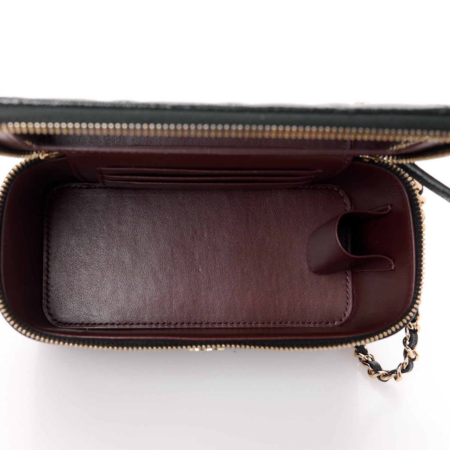 Chanel Caviar Quilted Small Vanity Case With Chain Black 5 of 12