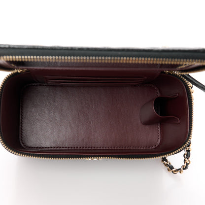 Chanel Caviar Quilted Small Vanity Case With Chain Black 5 of 12