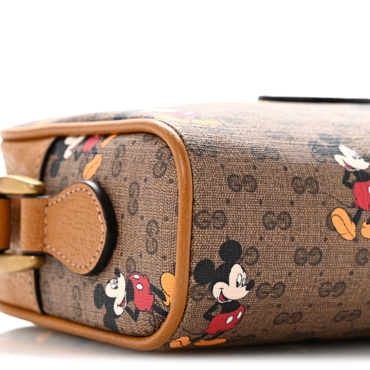 Gucci X DISNEY Mini Vintage GG Supreme Monogram Mickey Mouse Shoulder Bag  Beige Vintage Sun Oil 9 of 12