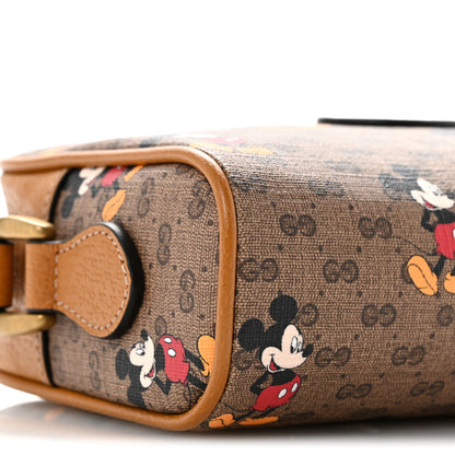 Gucci X DISNEY Mini Vintage GG Supreme Monogram Mickey Mouse Shoulder Bag  Beige Vintage Sun Oil 9 of 12