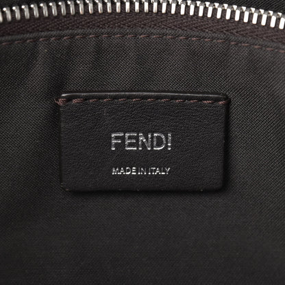 Fendi Vitello Dolce Bi-Color FF 1974 Embossed Medium By The Way Boston Bag Maya Black 5 of 10