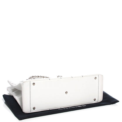 Chanel Lambskin Contrast Stitched Shopping Tote White 4 of 7