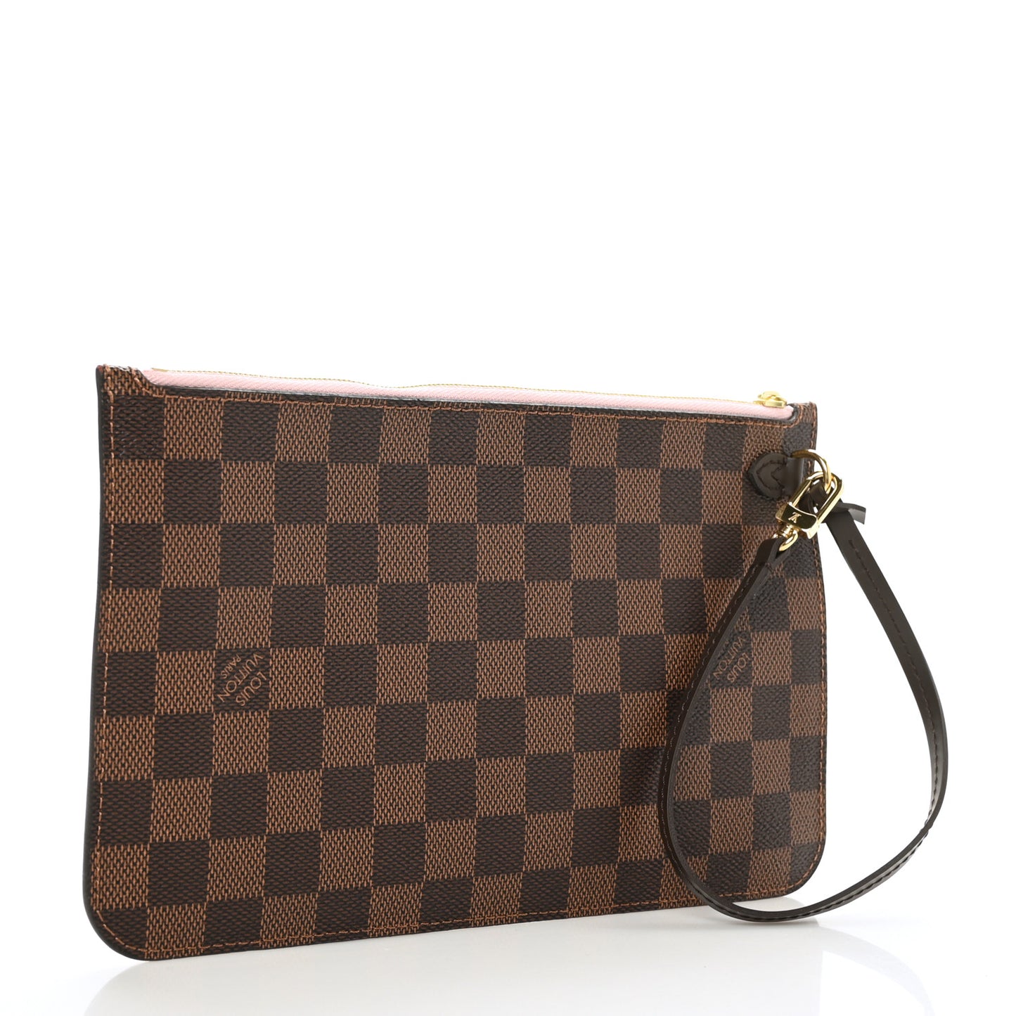 Damier Ebene Neverfull MM GM Pochette Rose Ballerine