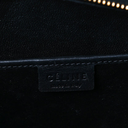 Celine Tartan Calfskin Nano Luggage Red Blue 7 of 8