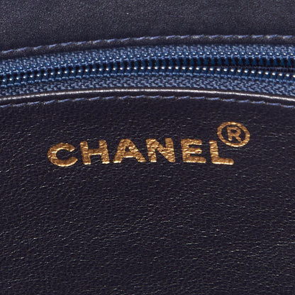 Chanel Lambskin CC Tote Navy 7 of 9