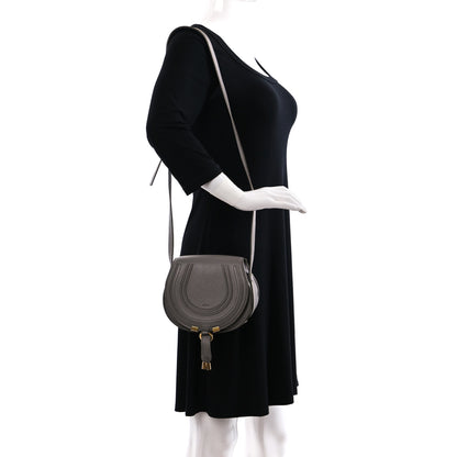 Chloe Calfskin Mini Marcie Round Crossbody Bag Cashmere Grey 2 of 11