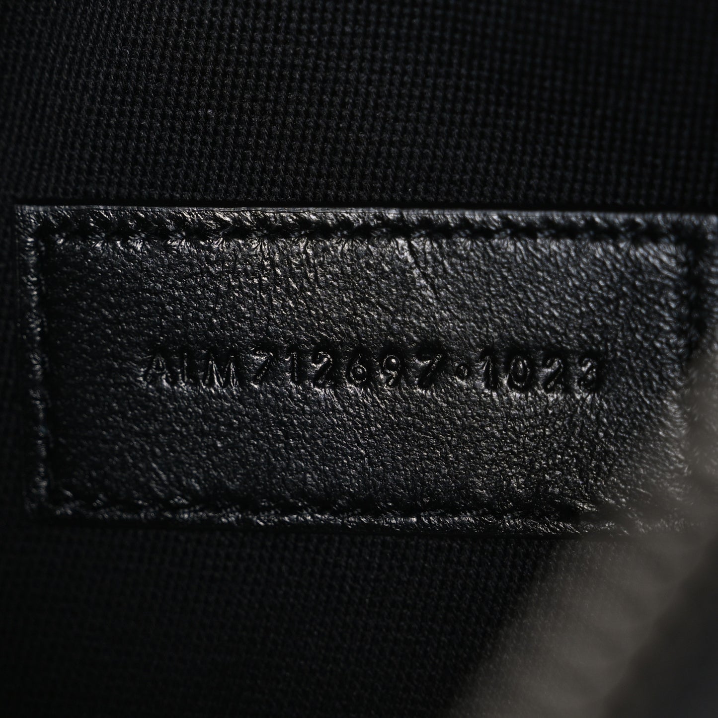Grain De Poudre Zippered Pouch Black