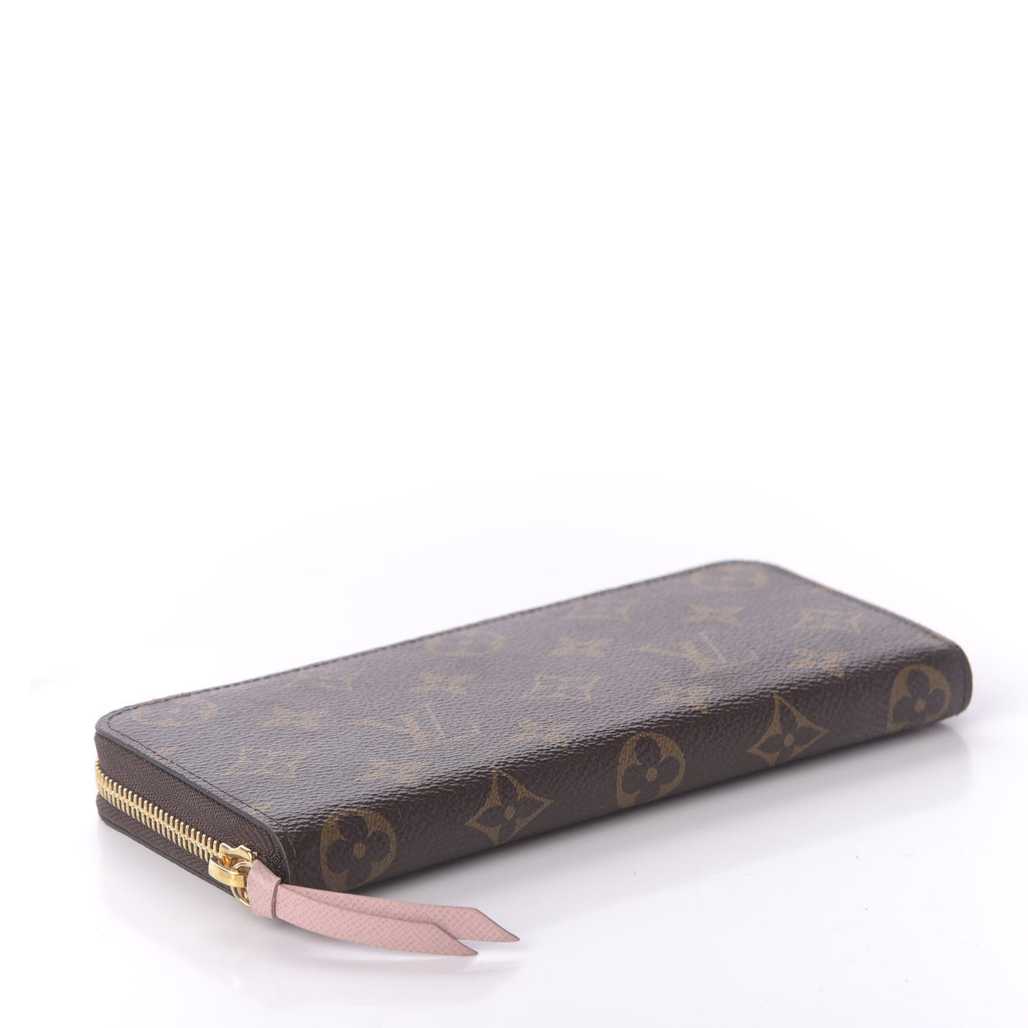 Monogram Clemence Wallet Rose Ballerine