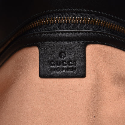 Gucci Calfskin Matelasse Medium GG Marmont Shoulder Bag Black 6 of 11