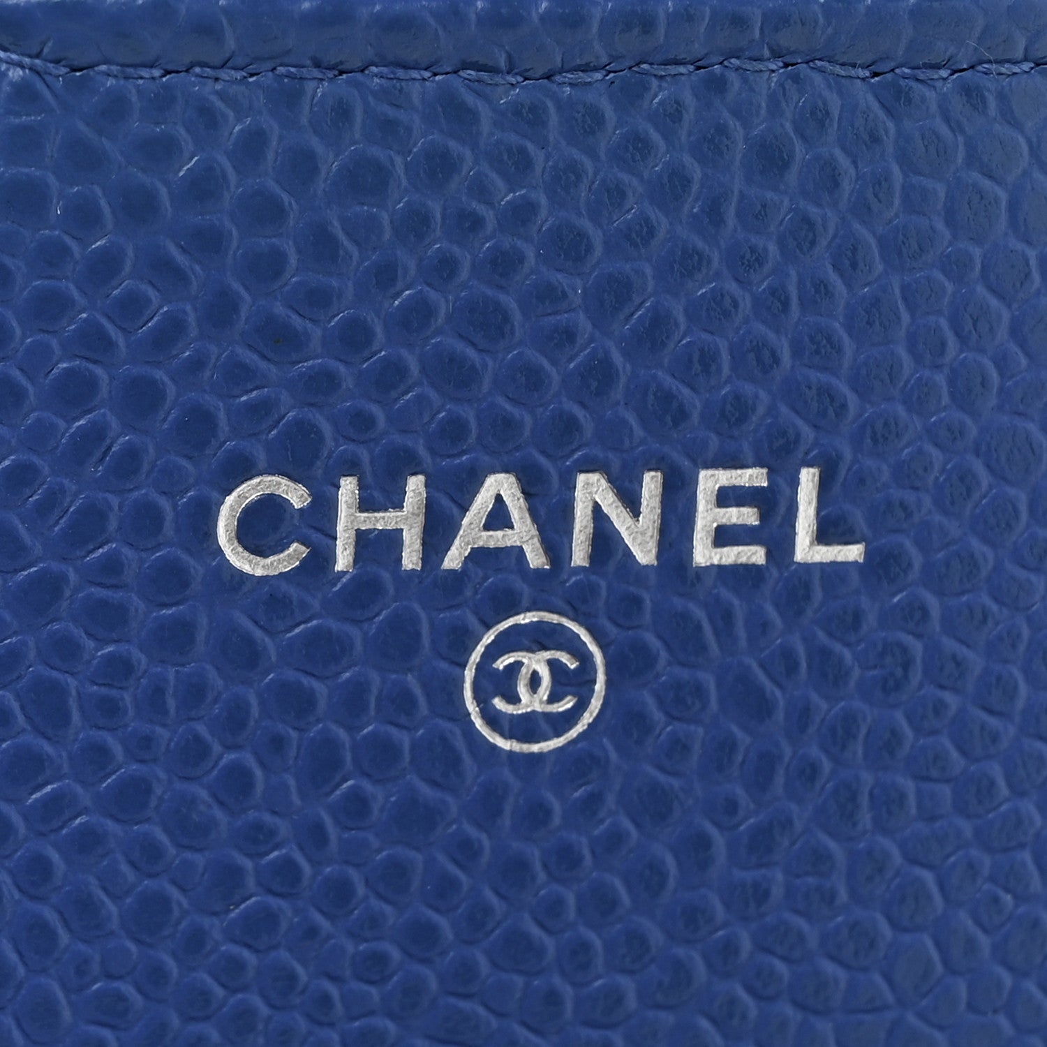 Chanel Caviar Quilted Large Gusset Flap Wallet Blue 7 of 9