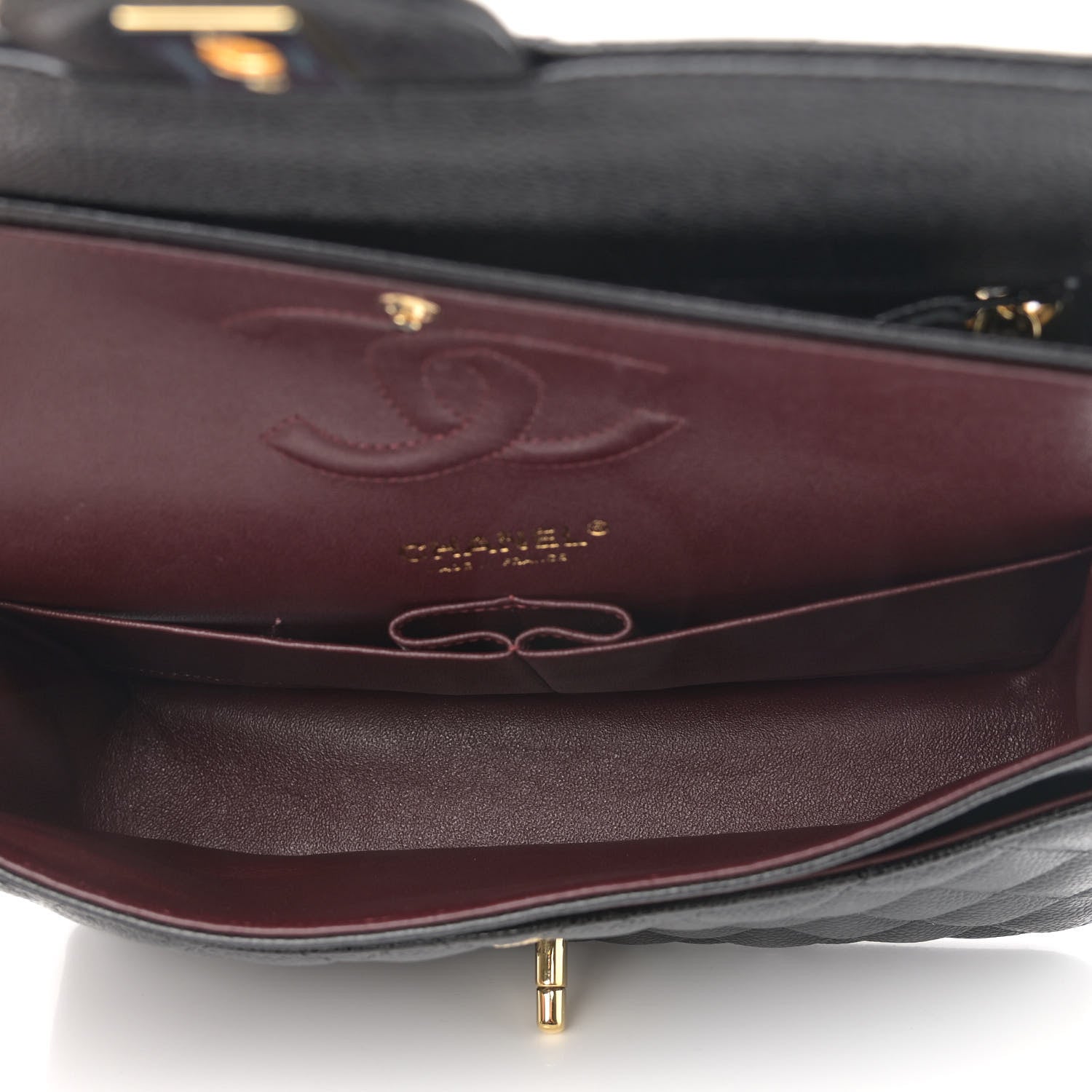Chanel Caviar Quilted Medium Double Flap Black 4 of 13