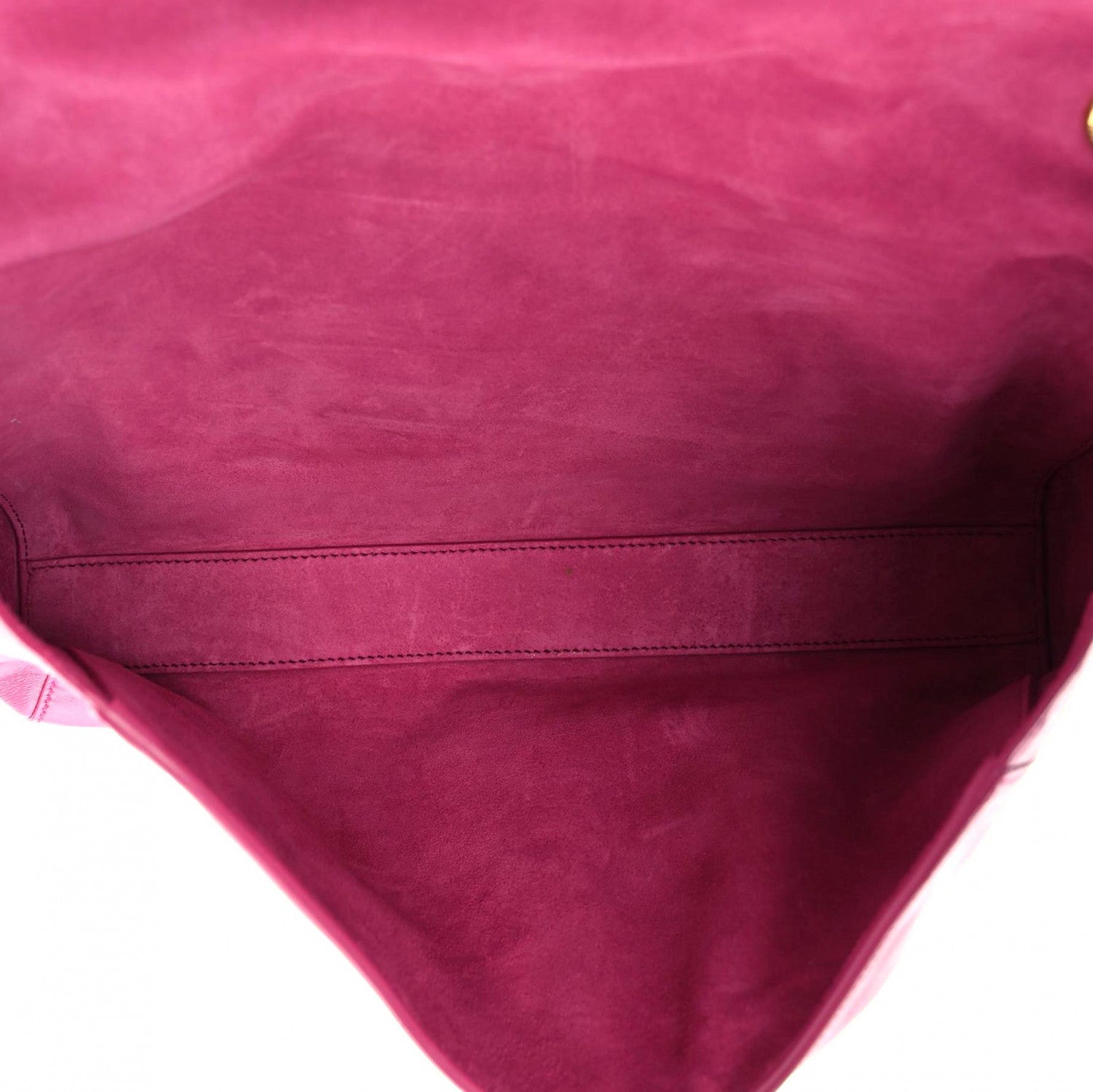 Saint Laurent Smooth Calfskin Suede Medium Reversible Monogram Kate Satchel Rose Rubis 5 of 19