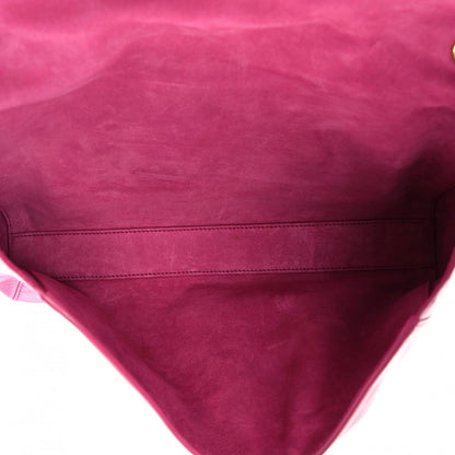 Saint Laurent Smooth Calfskin Suede Medium Reversible Monogram Kate Satchel Rose Rubis 5 of 19