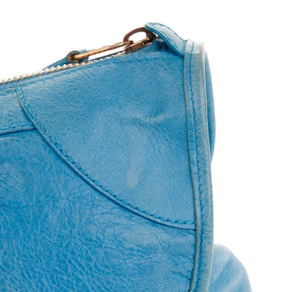 Balenciaga Agneau Giant 12 Rose Gold Hardware Work Bleu Indigo 14 of 14