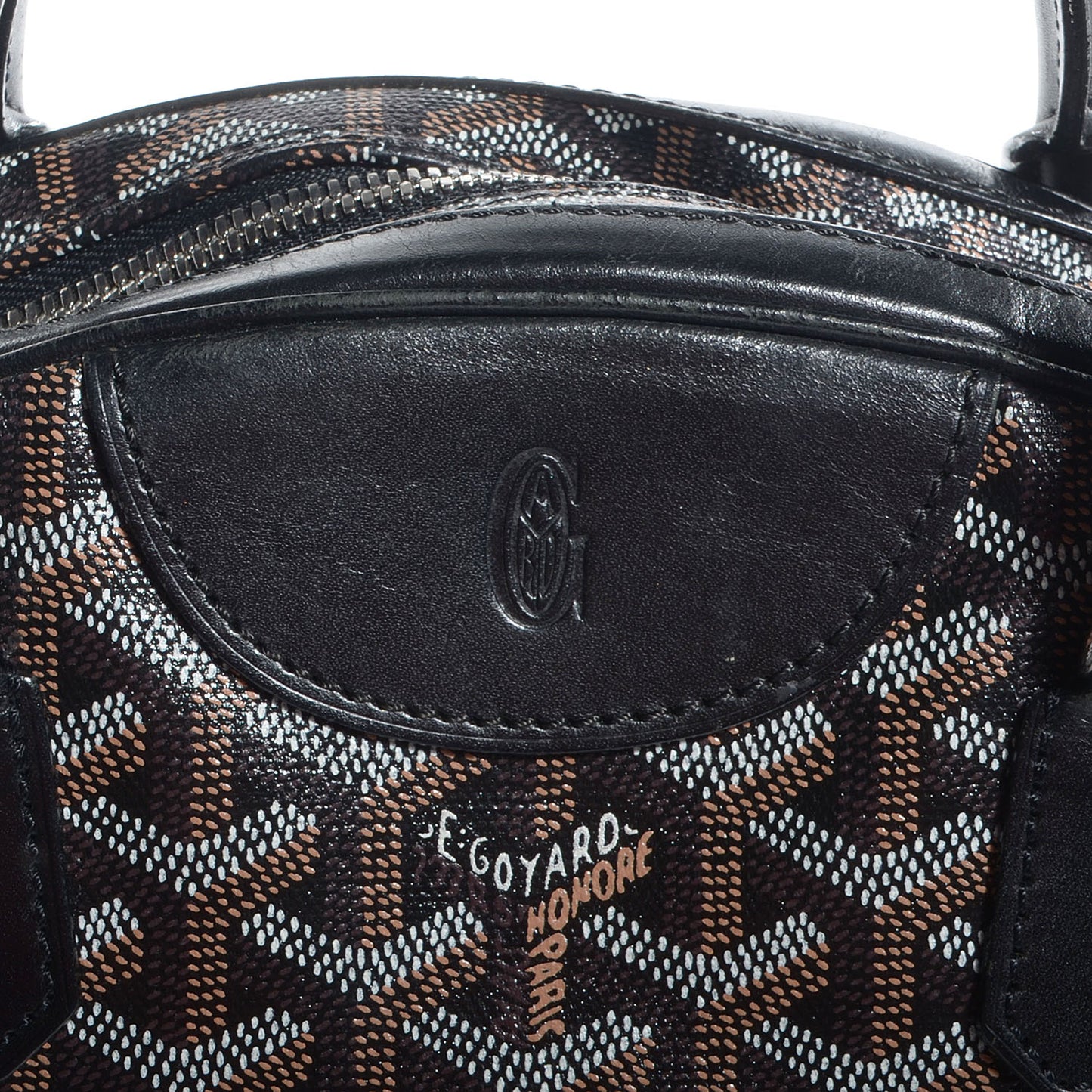 Goyardine Saint Jeanne MM Bowler Black