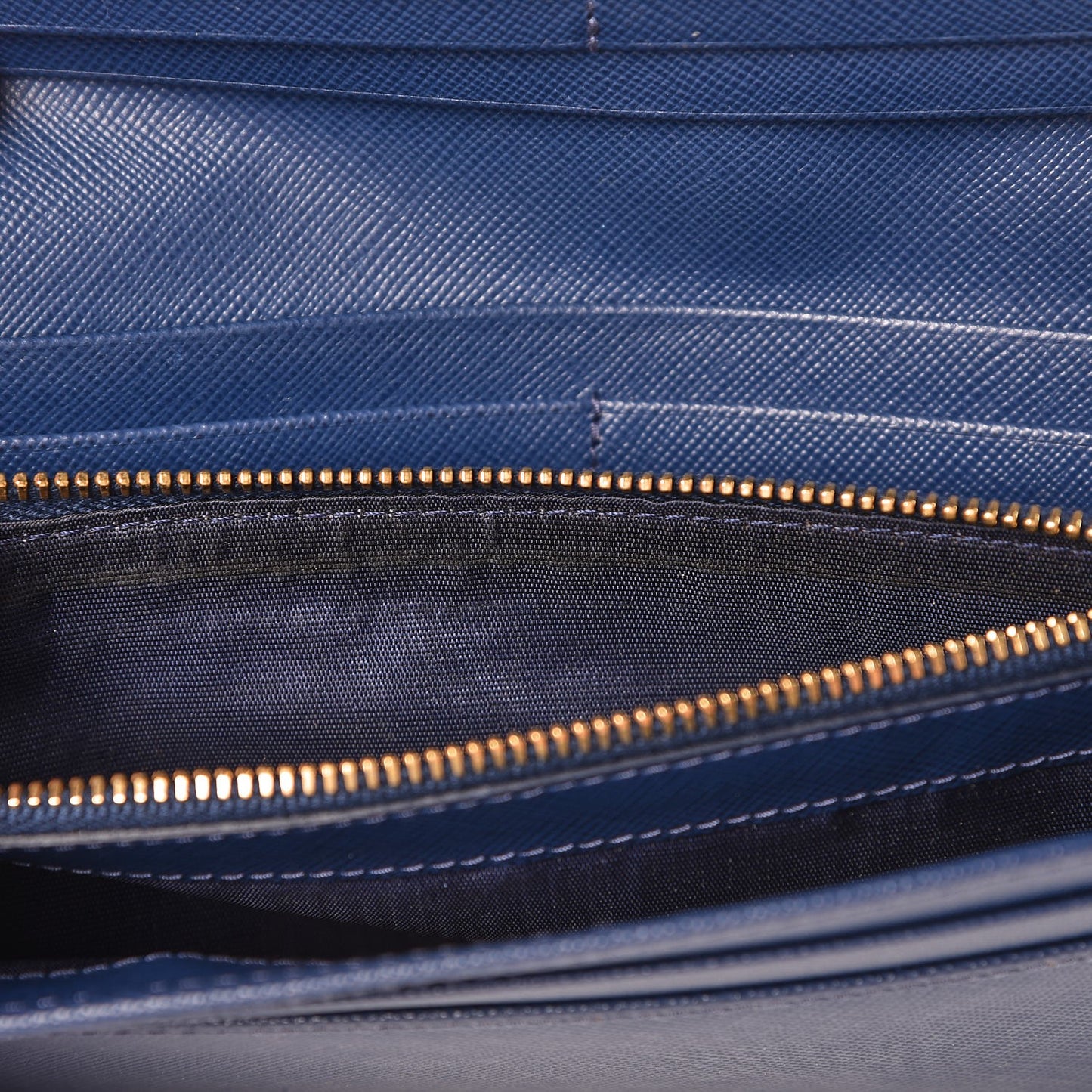 Saffiano Metal Continental Flap Wallet Bleuette