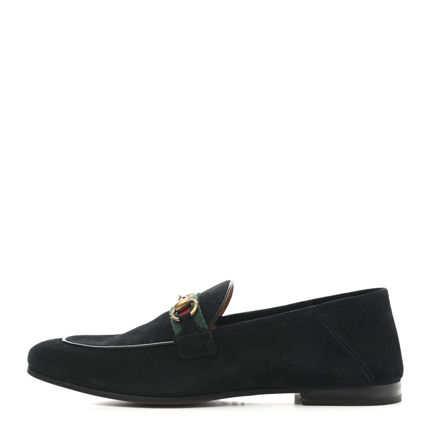 Suede Web Mens Horsebit Loafers 9 Black