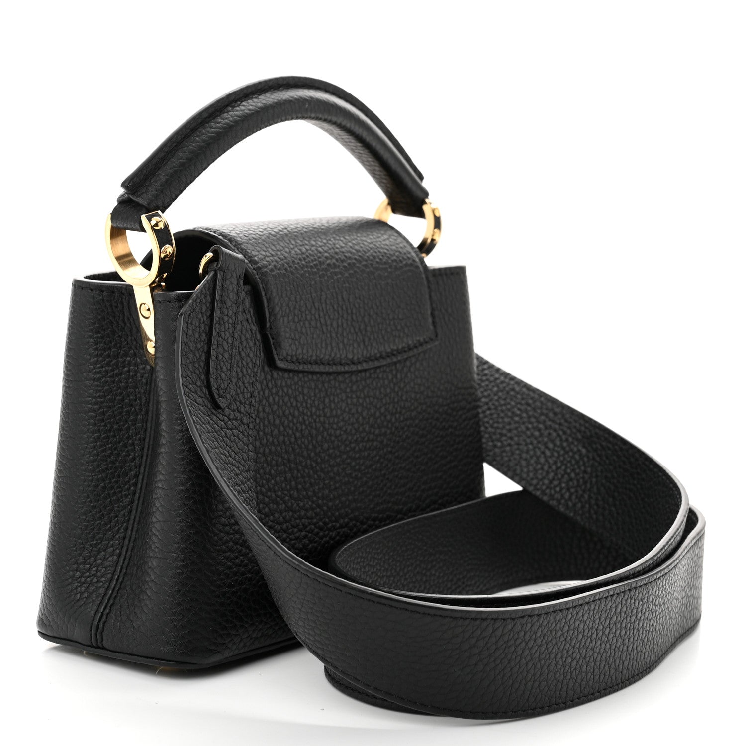 Louis Vuitton Taurillon Mini Capucines Black 3 of 9