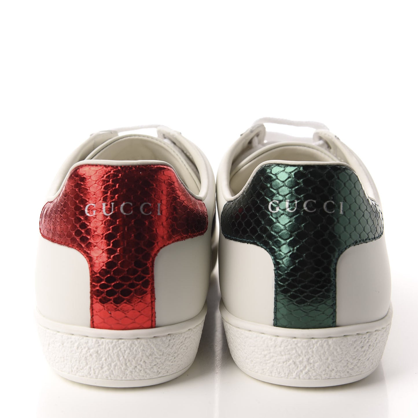 Calfskin Ayers Web Bee Embroidered Womens Ace Sneakers 38.5 White Green