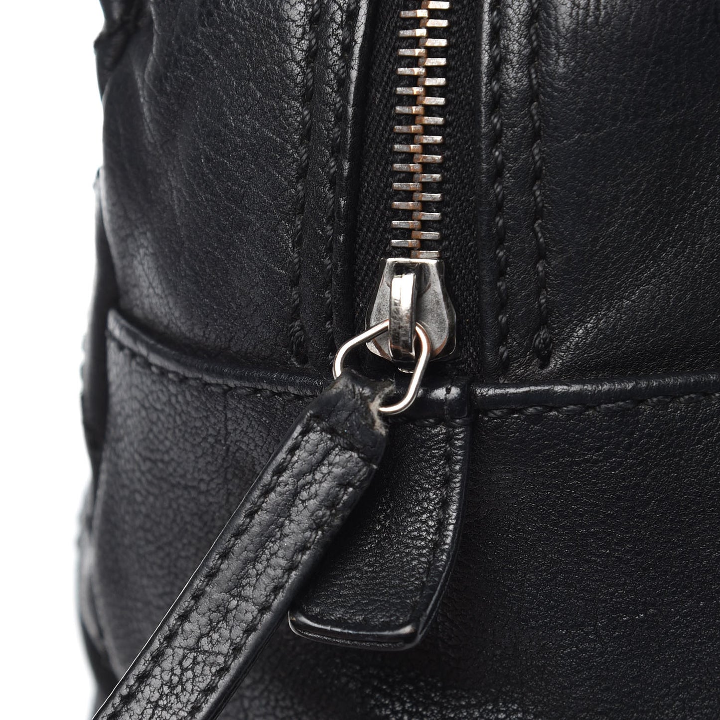 Calfskin Large Diamond Stitch Tote Black