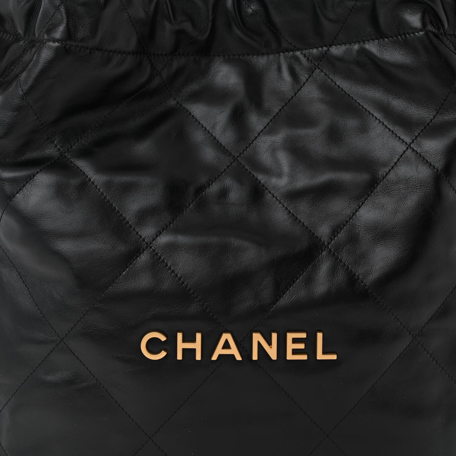 Chanel Shiny Calfskin Quilted Chanel 22 Black 9 of 12