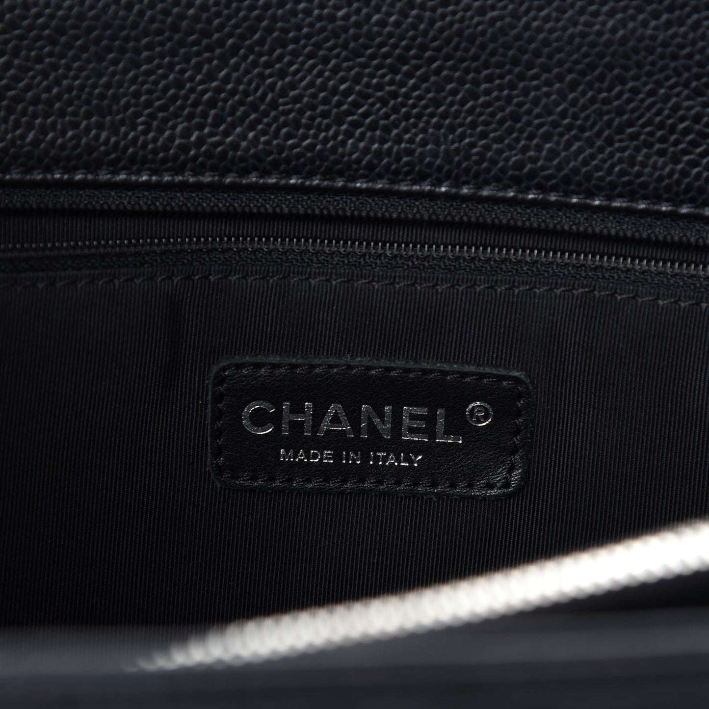 Caviar Quilted Grand Shopping Tote GST Black