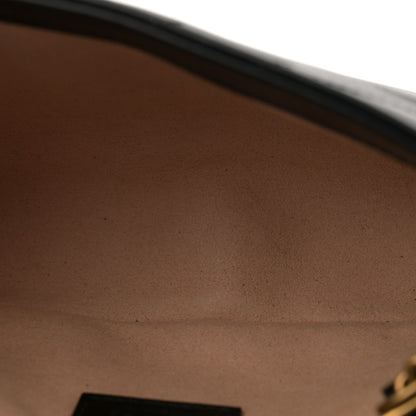 Gucci Calfskin Matelasse Super Mini GG Marmont Shoulder Bag Black 5 of 12