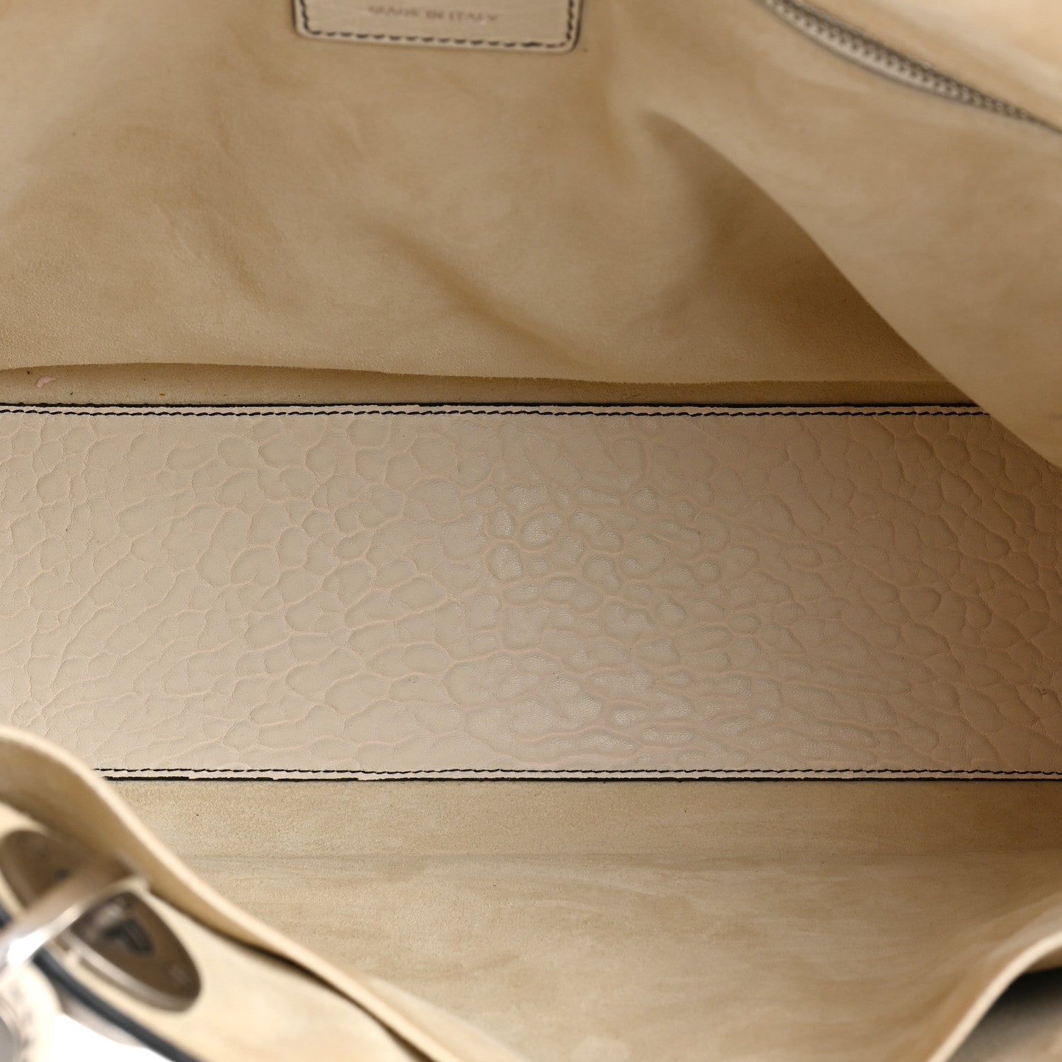Christian Dior Canyon Grained Lambskin Large Lady Dior Off White 4 of 12
