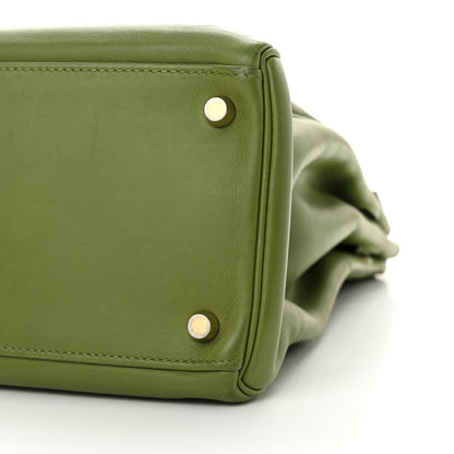 Hermes Swift Kelly Retourne 35 Pelouse 10 of 13