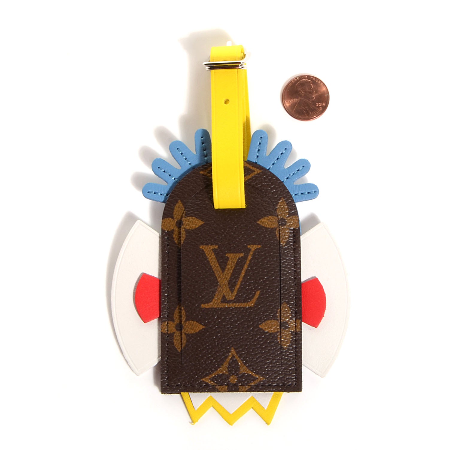 Louis Vuitton Monogram Tribal Mask Luggage Tag 2 of 5