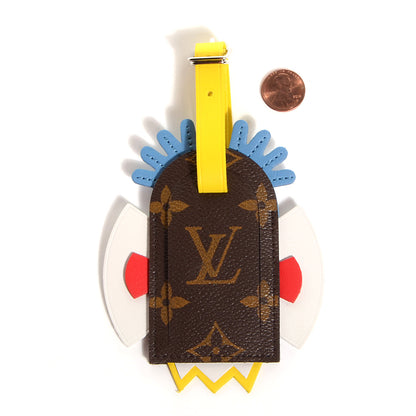 Louis Vuitton Monogram Tribal Mask Luggage Tag 2 of 5