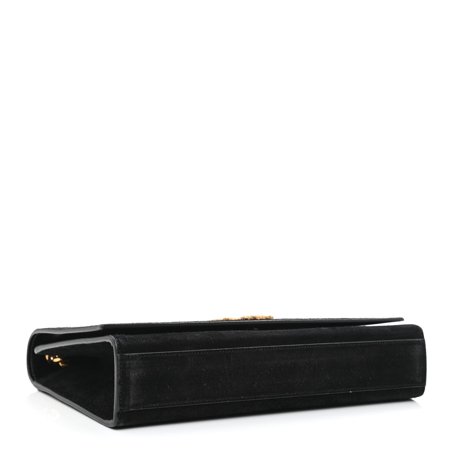 Saint Laurent Suede Medium Classic Monogram Kate Satchel Black 4 of 10