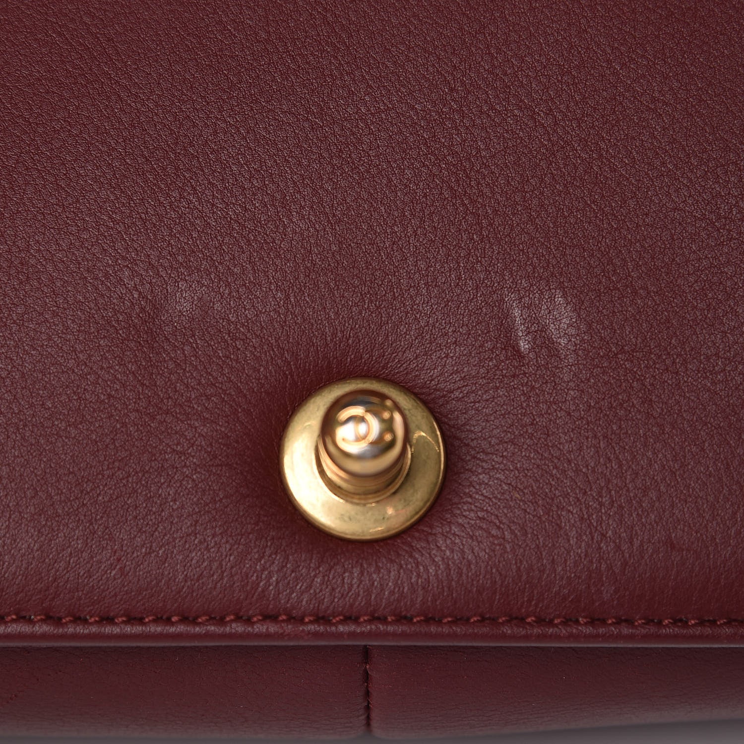 Chanel Calfskin Quilted Medium Boy Flap Burgundy 9 of 12