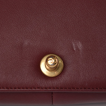 Chanel Calfskin Quilted Medium Boy Flap Burgundy 9 of 12