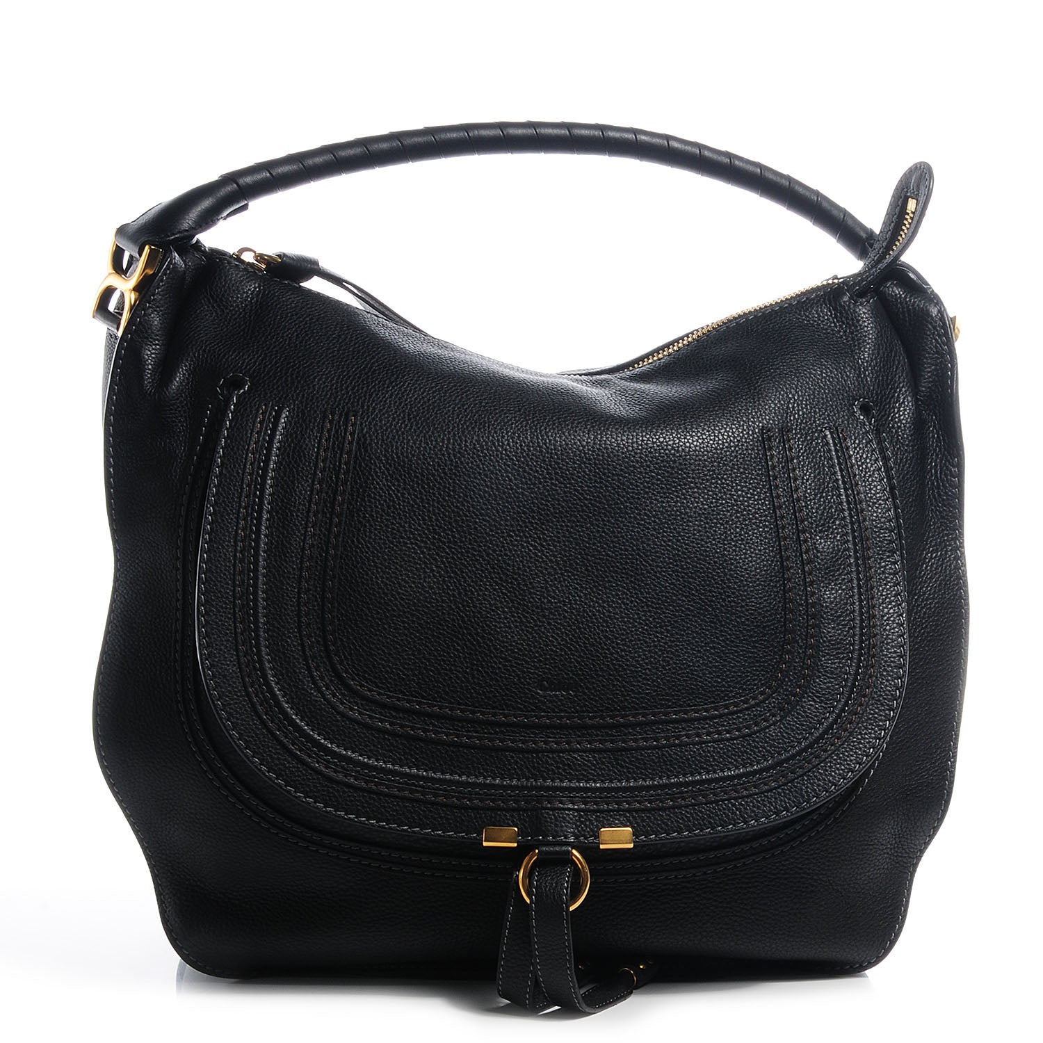 Chloe Calfskin Large Marcie Hobo Black 1 of 7