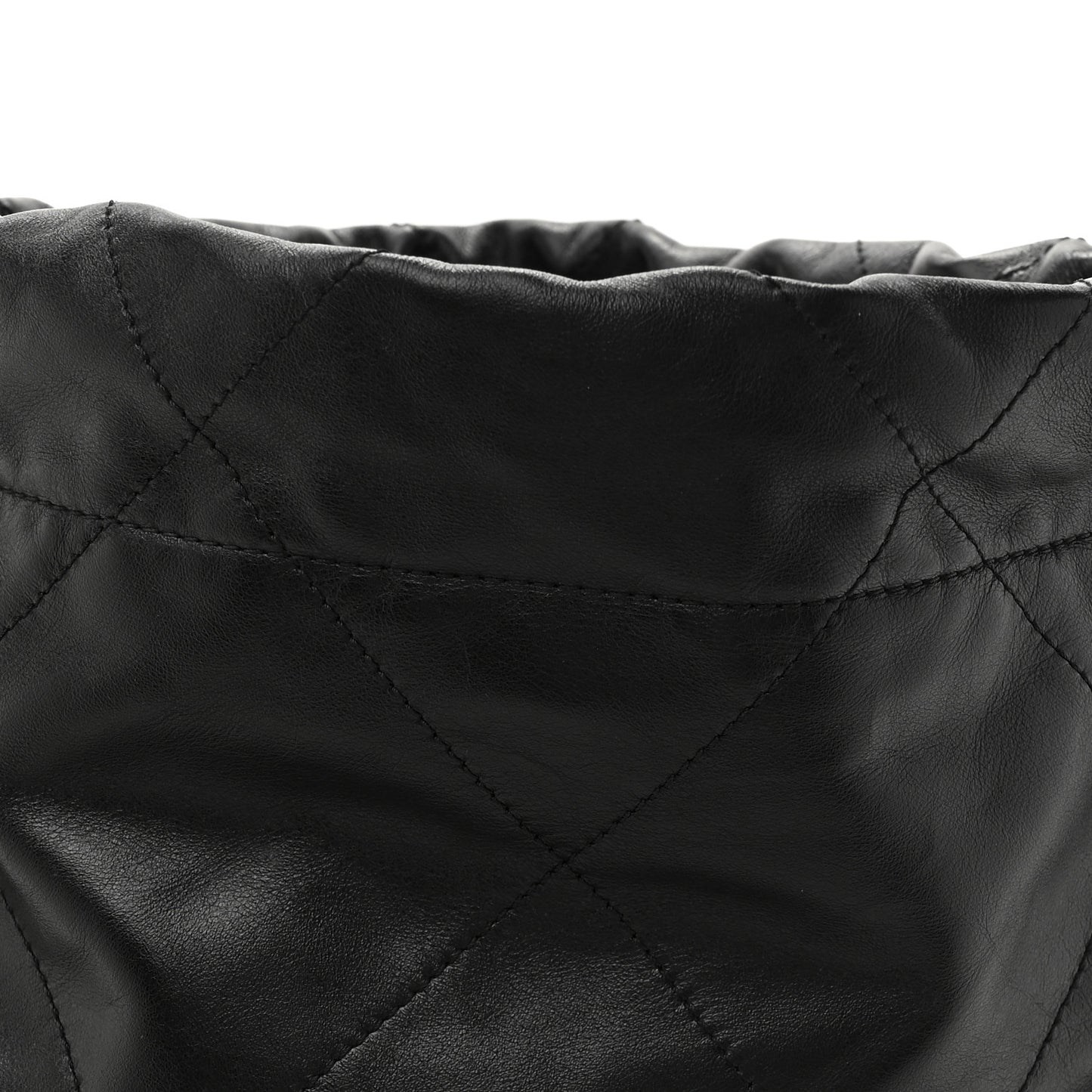 Shiny Calfskin Quilted Small Chanel 22 Black