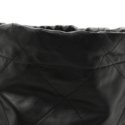 Chanel Shiny Calfskin Quilted Small Chanel 22 Black 9 of 11